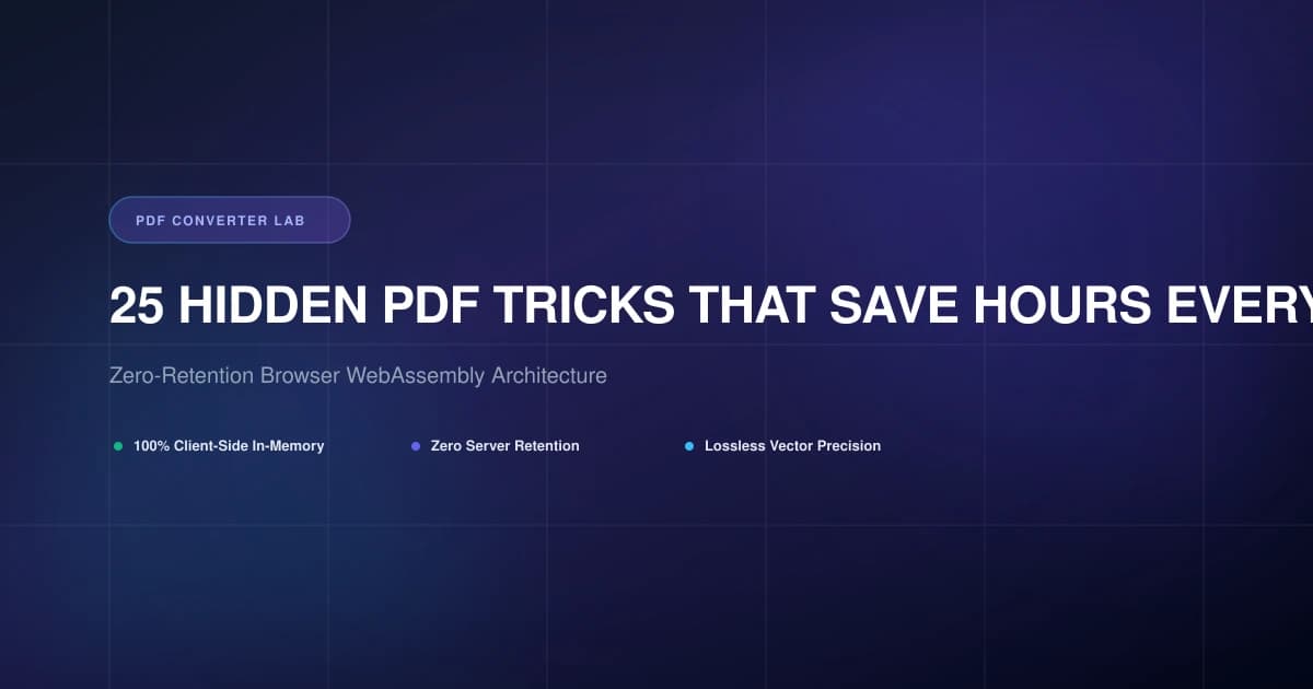 25 Hidden PDF Tricks That Save Hours Every Week | PDF Converter Lab