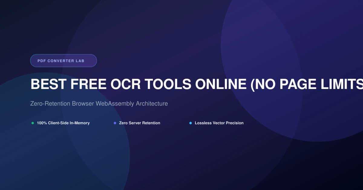 Best Free OCR Tools Online (No Page Limits or Watermarks) | PDF Converter Lab