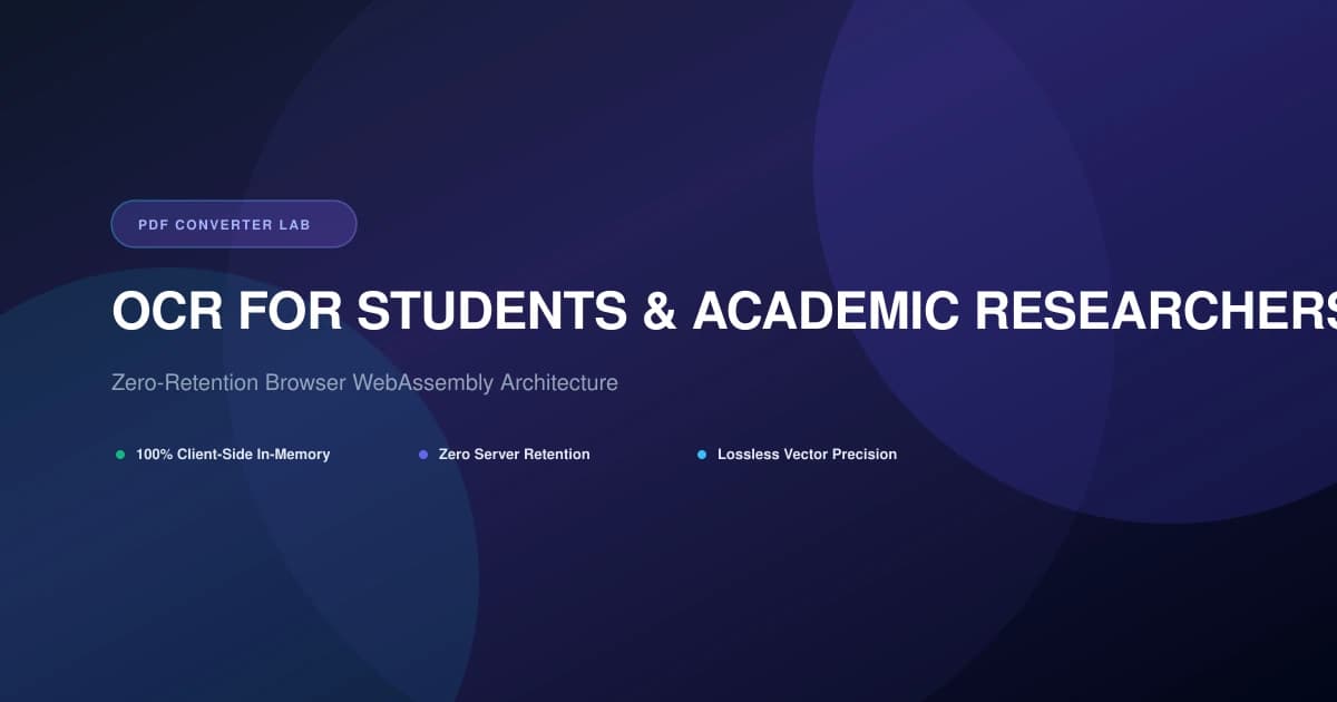 OCR for Students & Academic Researchers: Convert Books & JPEGs to Citations | PDF Converter Lab