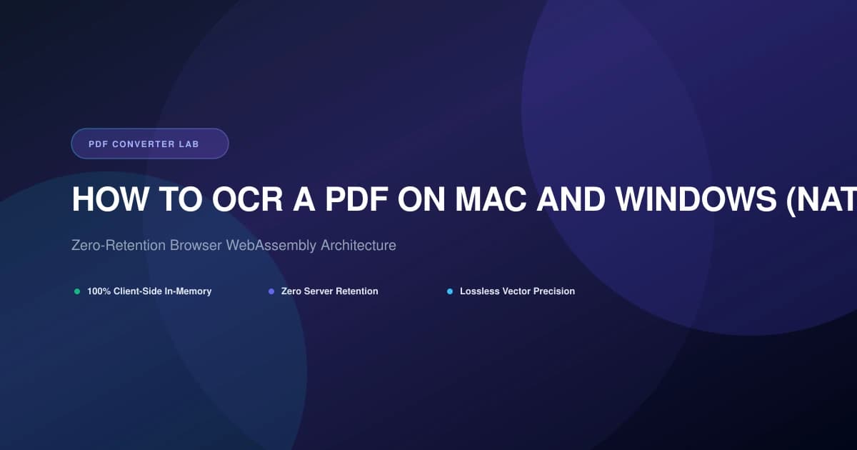 How to OCR a PDF on Mac and Windows (Native & Online Methods) | PDF Converter Lab