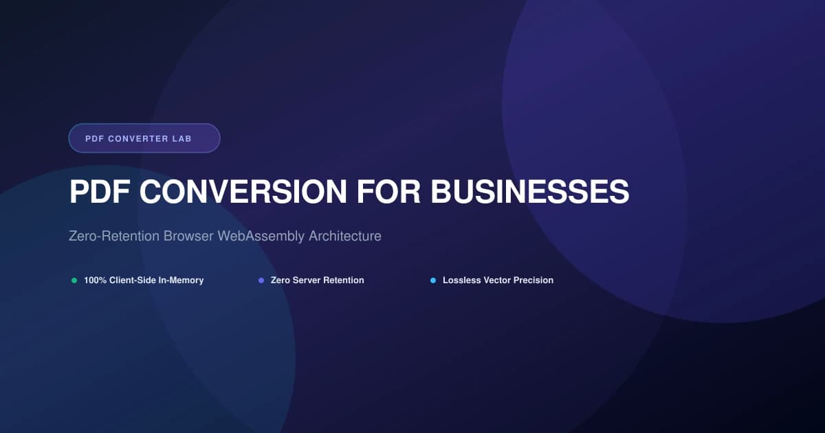 PDF Conversion for Businesses
