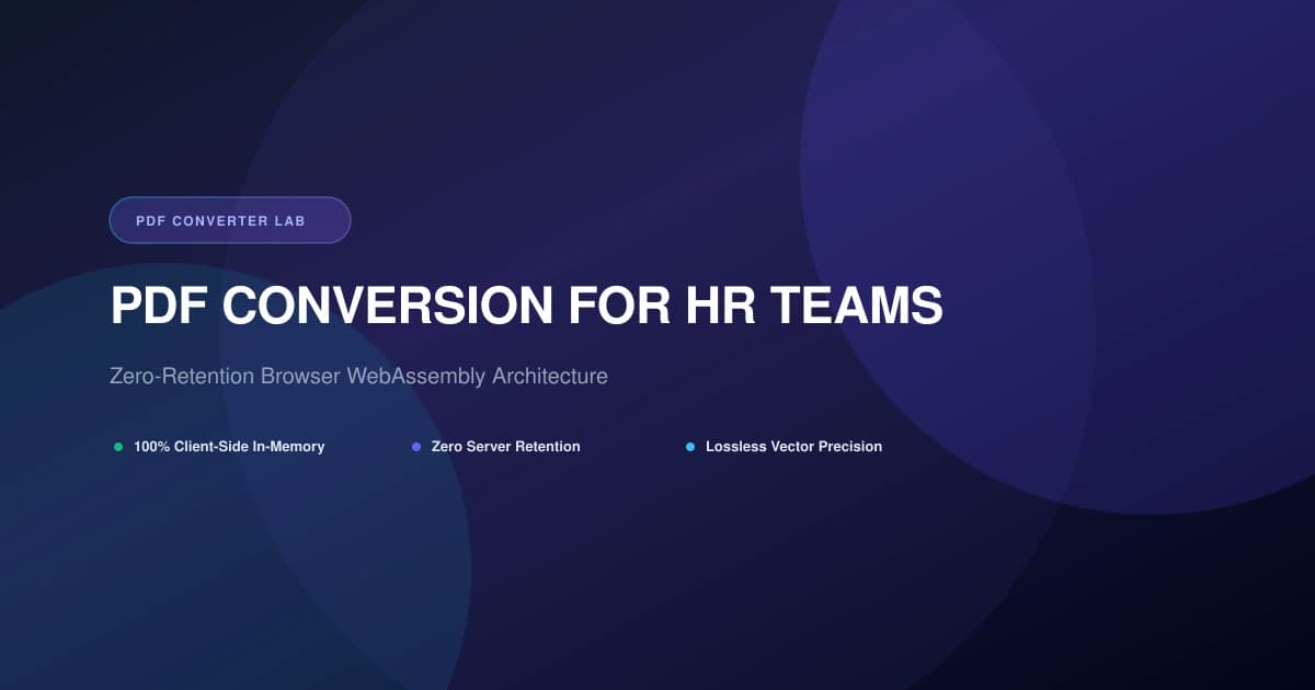 PDF Conversion for HR Teams