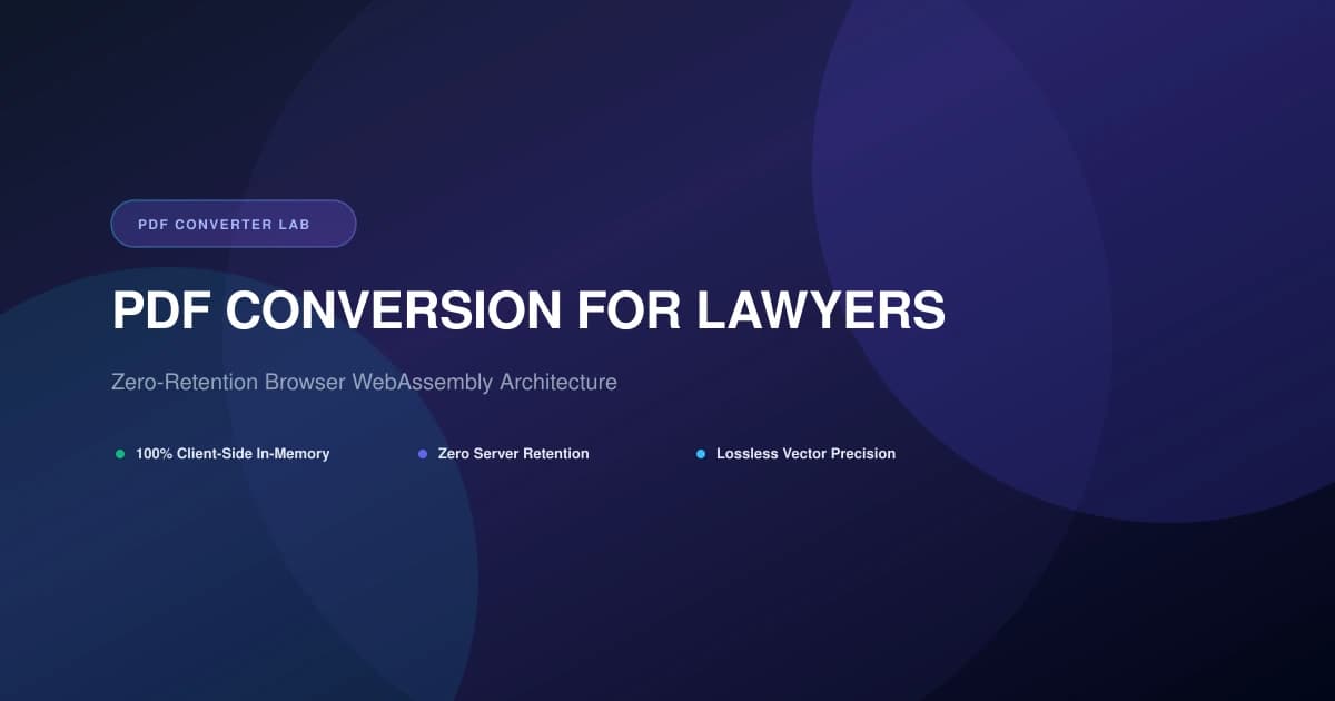 PDF Conversion for Lawyers
