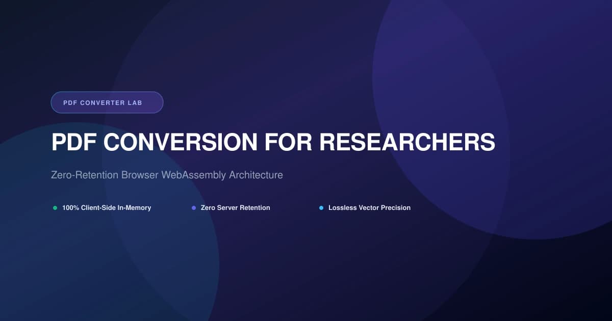 PDF Conversion for Researchers