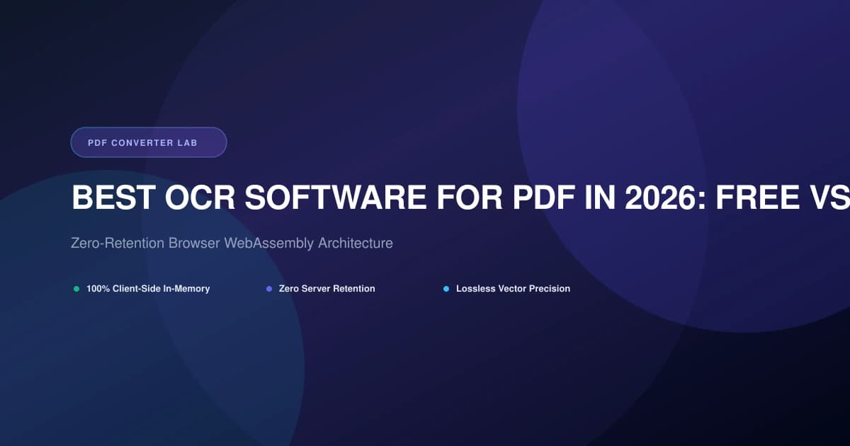 Best OCR Software for PDF in 2026: Free vs Paid Tools Tested | PDF Converter Lab