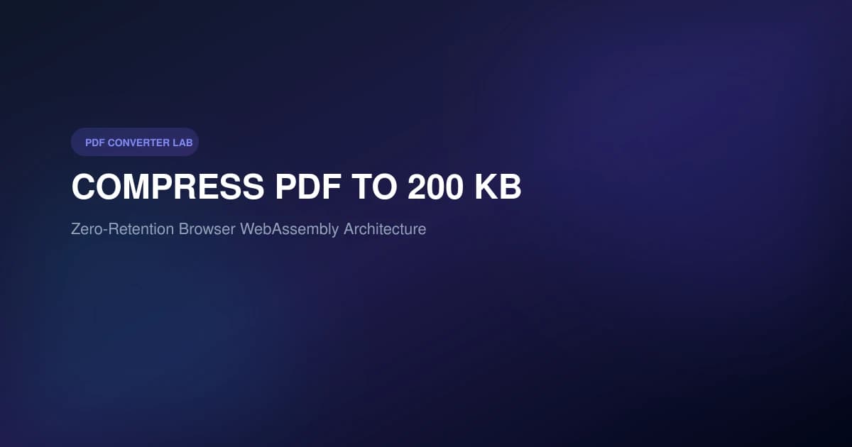 How to Compress PDF to 200 KB Without Quality Loss | PDF Converter Lab