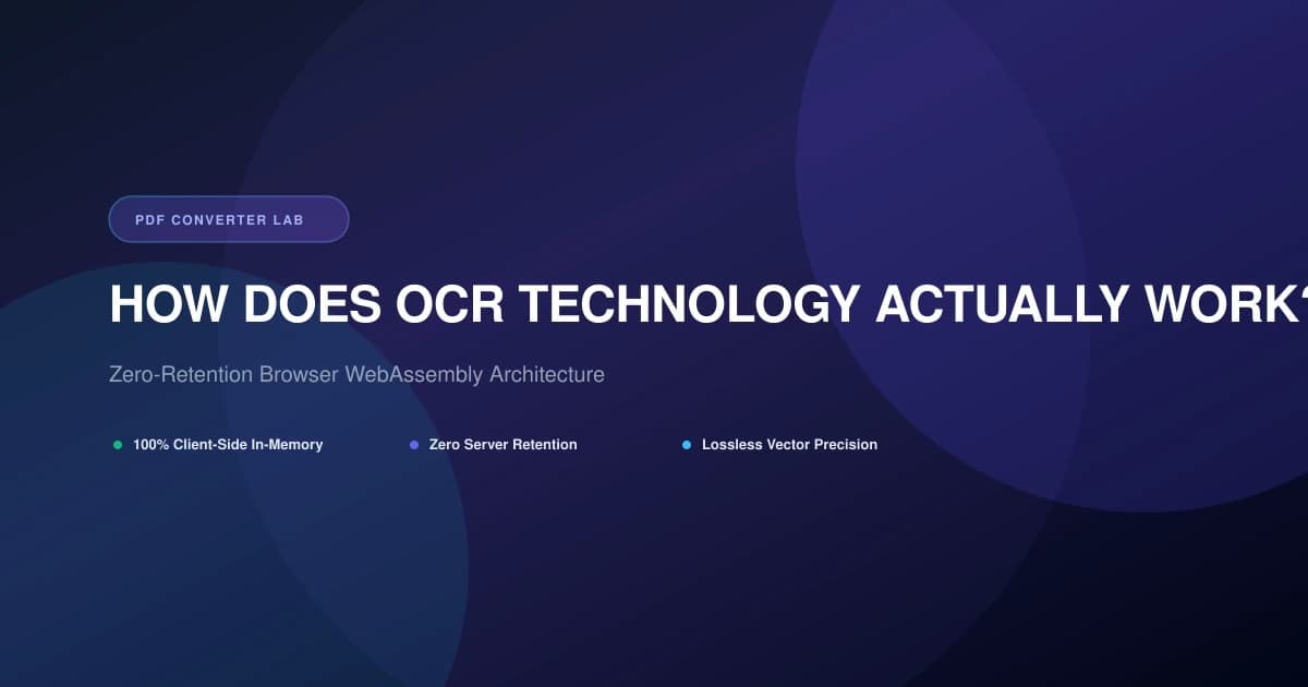 How Does OCR Technology Actually Work? (Deep Dive into Pattern Recognition & AI) | PDF Converter Lab