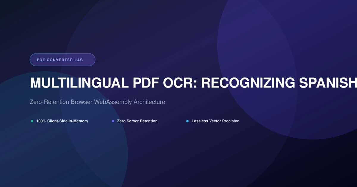 Multilingual PDF OCR: Recognizing Spanish, German, French, Chinese & More | PDF Converter Lab