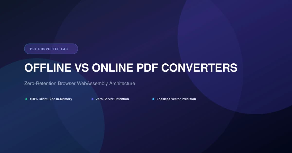 Offline vs Online PDF Converters