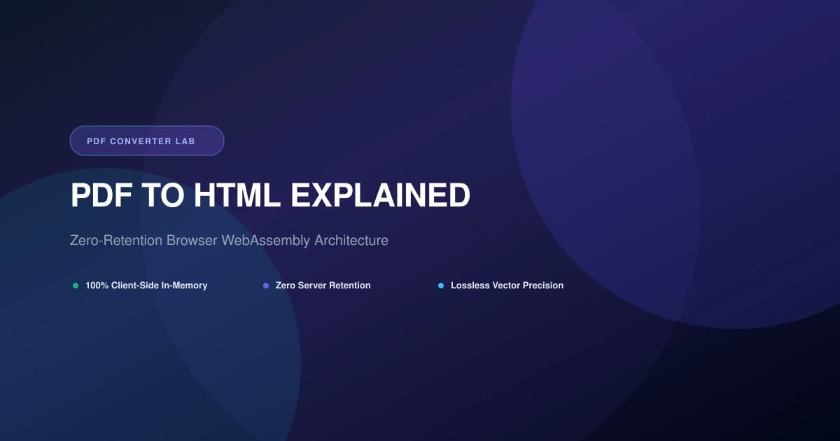 PDF to HTML Explained