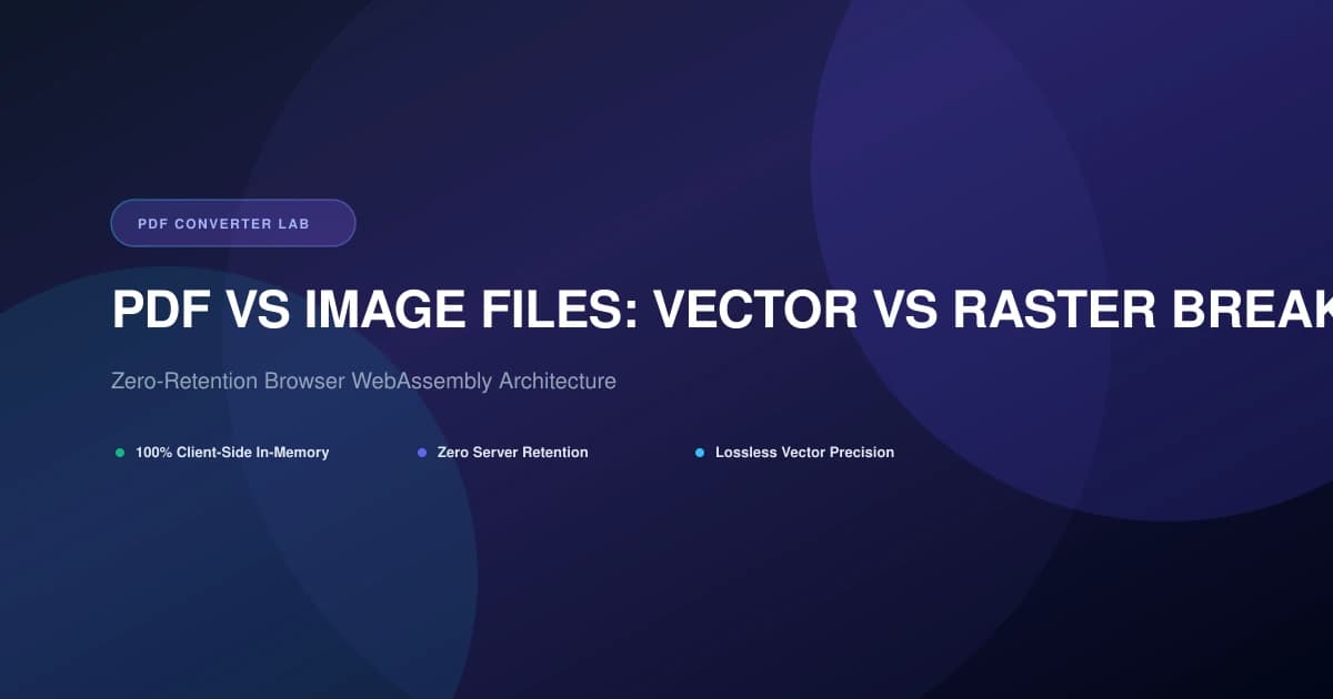 PDF vs Image Files: Vector vs Raster Breakdown