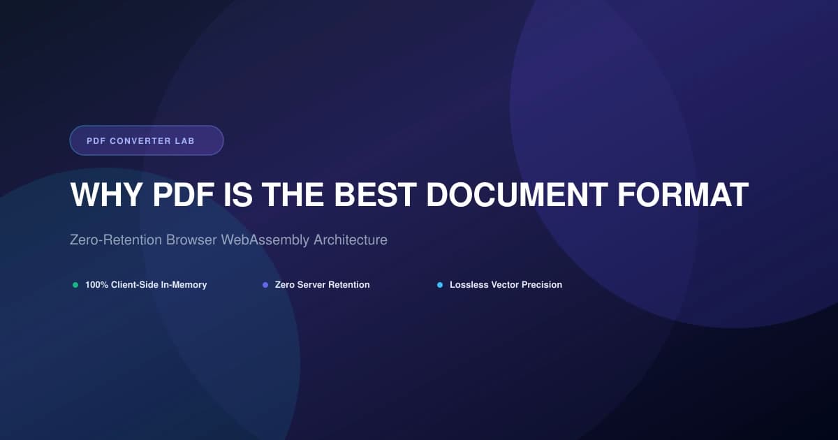 Why PDF Is the Best Document Format